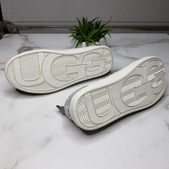 NWOT UGG Canvas Lace-up Sparkle Sneaker, Women's 4 - Picture 5 of 7